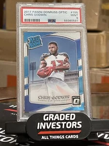 2017 Donruss Optic RATED ROOKIE #155 Chris Godwin Buccaneers RC PSA 9 MINT - Picture 1 of 2