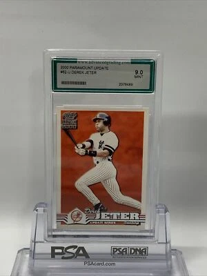 DEREK JETER 2000 PARAMOUNT UPDATE #62-U YANKEES ADVANCED GRADING 9 MINT - Image 1 of 3