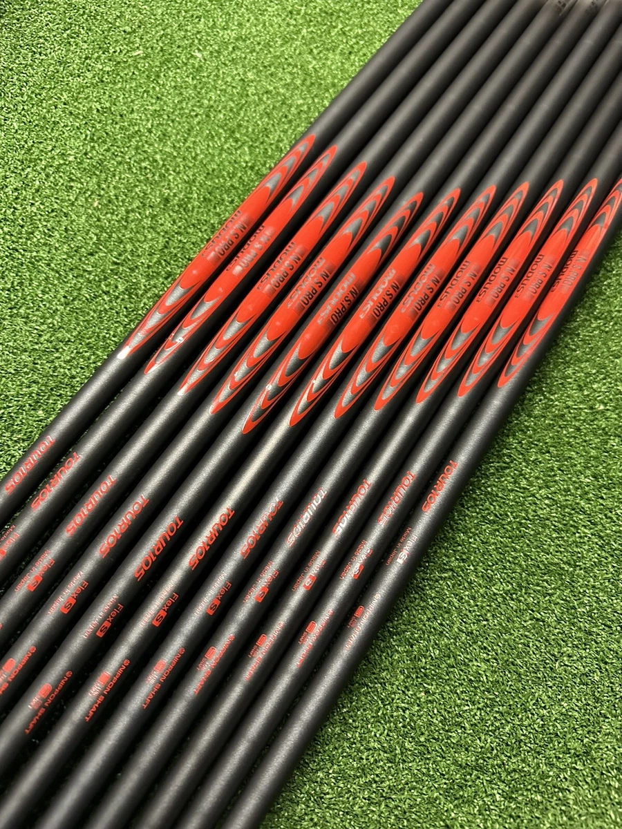 11 X NS Pro Modus 3 Tour 105 Black Stiff Golf Shafts 4 - PW + 4