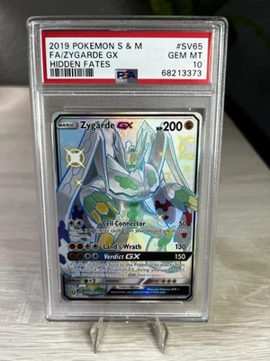 2019 Pokemon Sun & Moon Hidden Fates Zygarde GX SV65 PSA 10 Gem Mint 💎 - Image 1 of 2