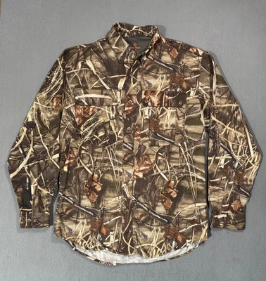 Camiseta Game Winner Advantage Max Pato Ciego Camuflada Manga Larga Franela Botón -M Foto 1 de 4