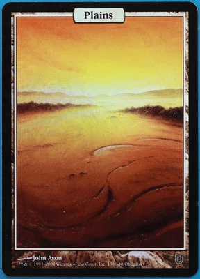 Plains FOIL Unhinged HEAVILY PLD Extended / Full Art Textless (498789) ABUGames - Image 1 of 2