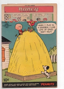 UNITED FEATURE TIP TOP COMICS 186 1954 PEANUTS CUBIERTA TÍTULO BANNER RECORTADO - Imagen 1 de 2