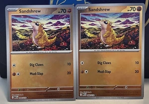 (2er Set) Pokemon Mega Evolution Reverse Holo Karte - Sandshrew (068/132) - Bild 1 von 1