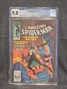 Amazing Spider-Man #252 CGC 9.0 White Pages 1st Black Costume - Picture 1 of 2