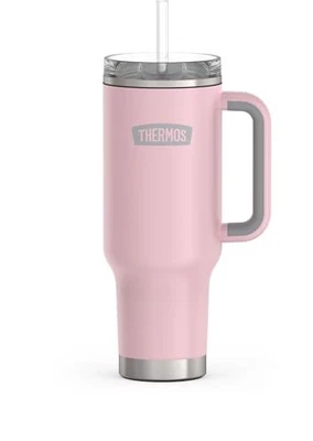 THERMOS Stainless Steel Cup Holder Mug - 40 Ounce, Sunset Pink - Image 1 of 4