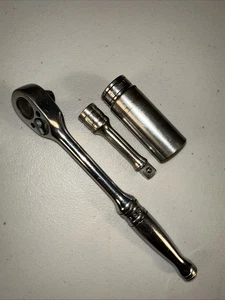 Snap-On 3/8” Drive Ratchet F-710C, 2” Extension FX-2 13/16 Deep Socket SFS-261S - Bild 1 von 15
