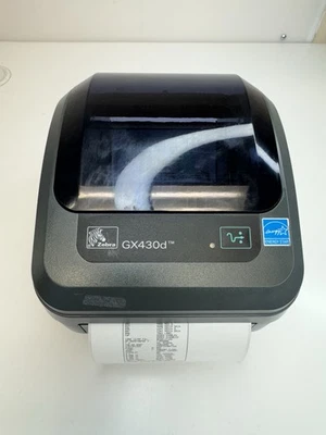 Zebra GX430d Direct Thermal Barcode Printer w/ AC Adapter - Image 1 of 4