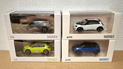 Lotto 2 Alpine A290 GTS 2025 + 2 Peugeot 208 2024 1/64 Norev 3 pollici scatol... - Immagine 1 di 4