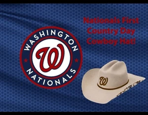 Washington Nationals 2025 Country Day Cowboy Hat Special Ticket 9/26/25 New - Picture 1 of 7