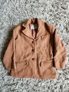 Harris Tweed True Vintage 70s Ladies Jacket Size Small - Picture 1 of 10