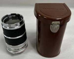 Vtg Super Dynaret 1:4 135mm Lens W/ Case FOR Voigtlander Vitessa Camera (A40) - Picture 1 of 14