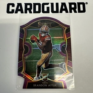 Brandon Aiyuk 2020 Panini Select troquelado púrpura Prizm RC #66 Rookie Concourse - Imagen 1 de 4