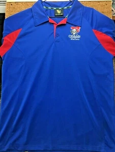 Mens Team NRL Newcastle Knights XXL 2XL Blue Red Football Polo Shirt Embroidered - Bild 1 von 12