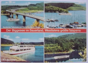 Farb AK Biggesee im Sauerland - 4 Ansichten - ungelaufen  - Bild 1 von 1