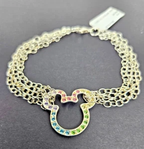 Disney Mickey Mouse Multicolor Rhinestone Bracelet - Picture 1 of 5