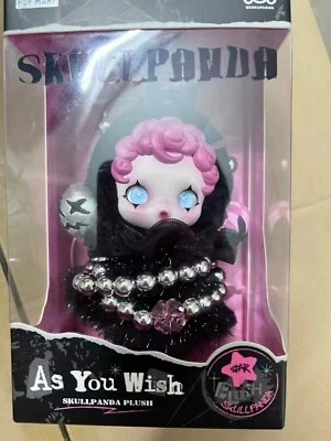 New SKULLPANDA Plush Doll AS YOU WISH Girl Keychain Toy Pendant GiftBox - Image 1 of 4
