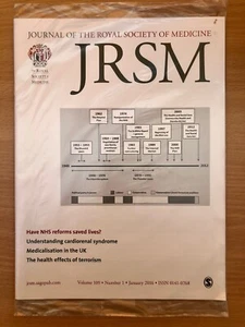 Journal of the Royal Society of Medicine Magazine January 2016 Vol 109  1 Sealed - Bild 1 von 1