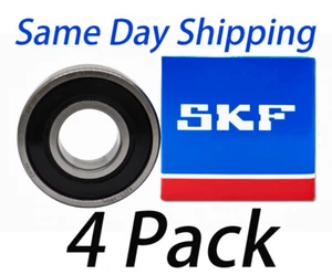 (Qty.4) SKF 6203 2RSH C3 DEEP GROOVE BALL BEARING, RUBBER SEALED 17x40x12 mm - Picture 1 of 4