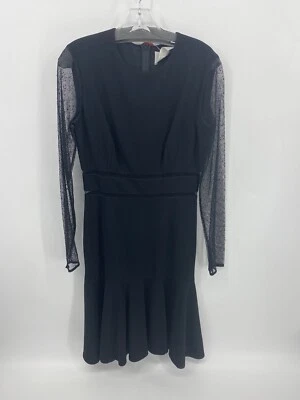 Vestido Jason Wu Usado Para Mujer Negro Talla 6 Malla Brazos y Midriff Acampanado Foto 1 de 4