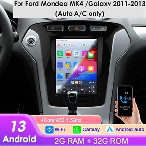 9,7"Android 13 Head Unit Radio GPS Navi CarPlay BT für Ford Mondeo MK4 2011-2013 - Bild 1 von 24