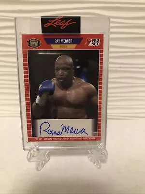 Ray Mercer 2021 Leaf Pro Set AUTO Autograph Encased - Image 1 of 2