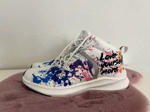 👟 Turnschuhe halbhoch - weiß/bunt Gr. 41 👟 - Bild 1 von 7
