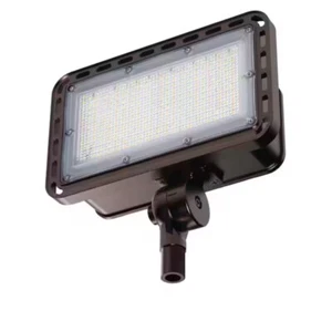 8000 Lumen Integrated LED Selectable 5CCT Dusk to Dawn Commercial Flood Light - Picture 1 of 7