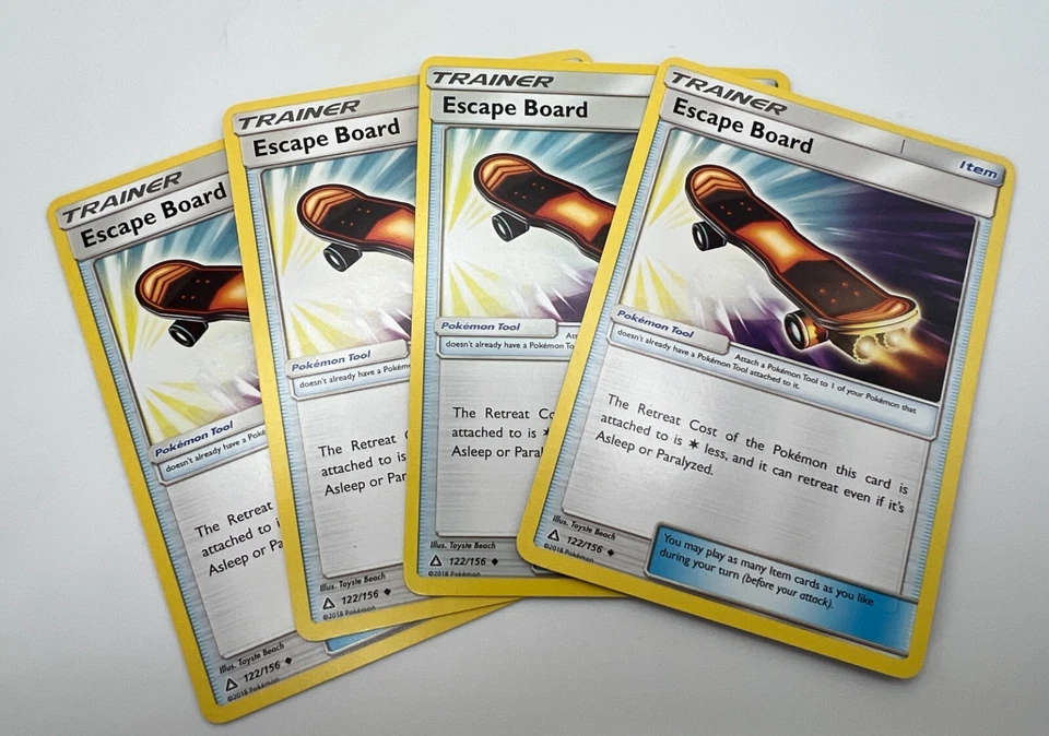 Escape Board 122/156 4x x4 Pokémon Card 2018 Sun & Moon Ultra Prism Playset  LP - Image 1 of 1