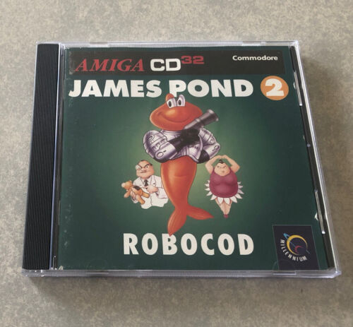 James Pond 2 Robocod CD32 Commodore Amiga CD Rom - Ottimo ordine completo