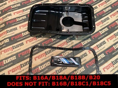 B-Series Baffled Turbo Oil Pan – TIG Welded w/ 10AN Bung B16 B18 LS B20 VTEC - Image 1 of 4