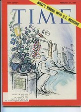 TIME MAGAZINE What's Wrong With U.S. MEDICINE Feb. 21 1969 FINE