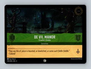 Disney Lorcana: Into The Inklands - De Vil Manor - 100/204 (Kaltfolie) - Bild 1 von 2
