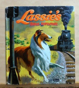 Tell-A-Tale #2571 - Lassie Brave Adventure - Collie dog - 1959 Whitman hardcover - Imagen 1 de 1