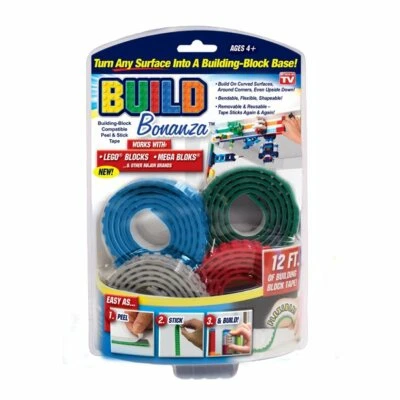 Build Bonanza Flexible Building Block Base, (Blue/Green/Red/Gray) - Image 1 of 3