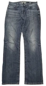 BKE Tyler Straight Leg Cotton Spandex Blue Jeans 31L 31x33 W31 L33 - Picture 1 of 6