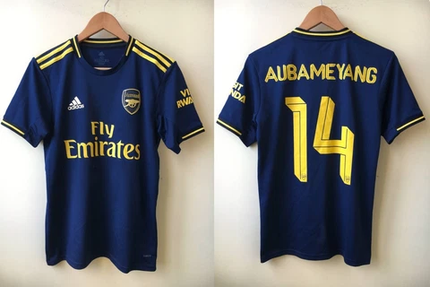 Arsenal 2019 2020 Adidas #14 Aubameyang third football soccer jersey. Size XS-S Cover