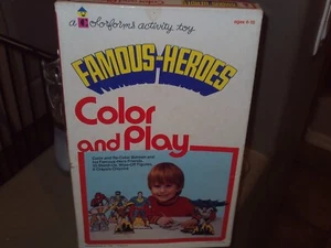 HÉROES FAMOSOS COLOR & JUGAR SUPER AMIGOS RARO LIGA DE LA JUSTICIA USADO COMPLETO 1976 - Imagen 1 de 22