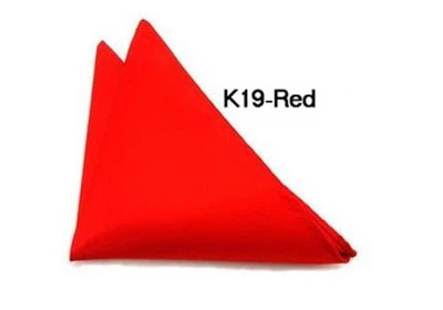 10 peças lenço quadrado masculino cetim liso liso festa de casamento bolso lenço - Imagem 1 de 4