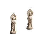  2 Stück Buddhismus Ornament Quan Figur Haushalt Dekor Büro