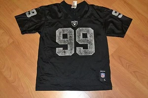 Vintage OG Oakland Raiders Warren Sapp Football Jersey Youth Large 14-16 Reebok - Picture 1 of 2