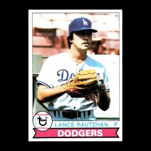 Lance Rautzhan 1979 Topps Los Angeles Dodgers #373 Set Break GM 3