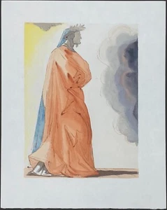 Salvador Dali "Dante" Original Divine on Japon nacré - Picture 1 of 7