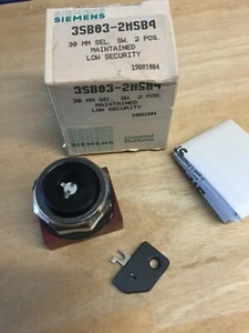 NOS Siemens 3SB03-2MSB4 2 Pos Maintained Low Security Selector Switch Operator - Picture 1 of 1