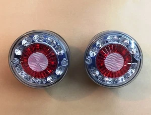 2 x LED 24V REAR TAIL SIDE LIGHTS FOR TRUCK LORRY CHASSIS TRAILER MAN DAF - Picture 1 of 6