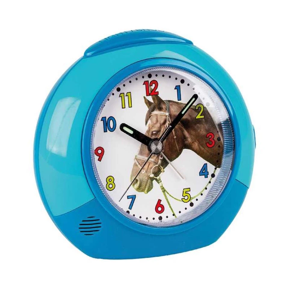 Atlanta Analógico Despertador Niños Azul Plástico Iluminación - Imagen 1 de 1