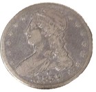 Key 1839 O Capped Bust Half Dollar 50c Vg/F