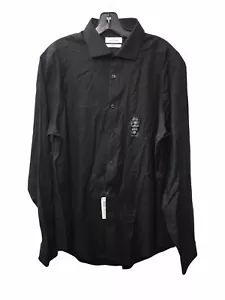 Calvin Klein Men's Dress Shirt Slim Fit No Iron Long Sleeve 16-1/2 34/35 Large - Picture 1 of 6