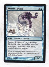 Magic: MTG: Coldsnap: Foil: Ronom Serpent