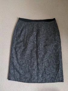 Whistles Size 12 Ladies Lined Pencil Skirt In Black/Grey - Picture 1 of 4